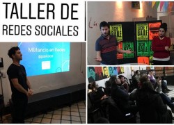 flyer taller redes sociales en Comuna Una